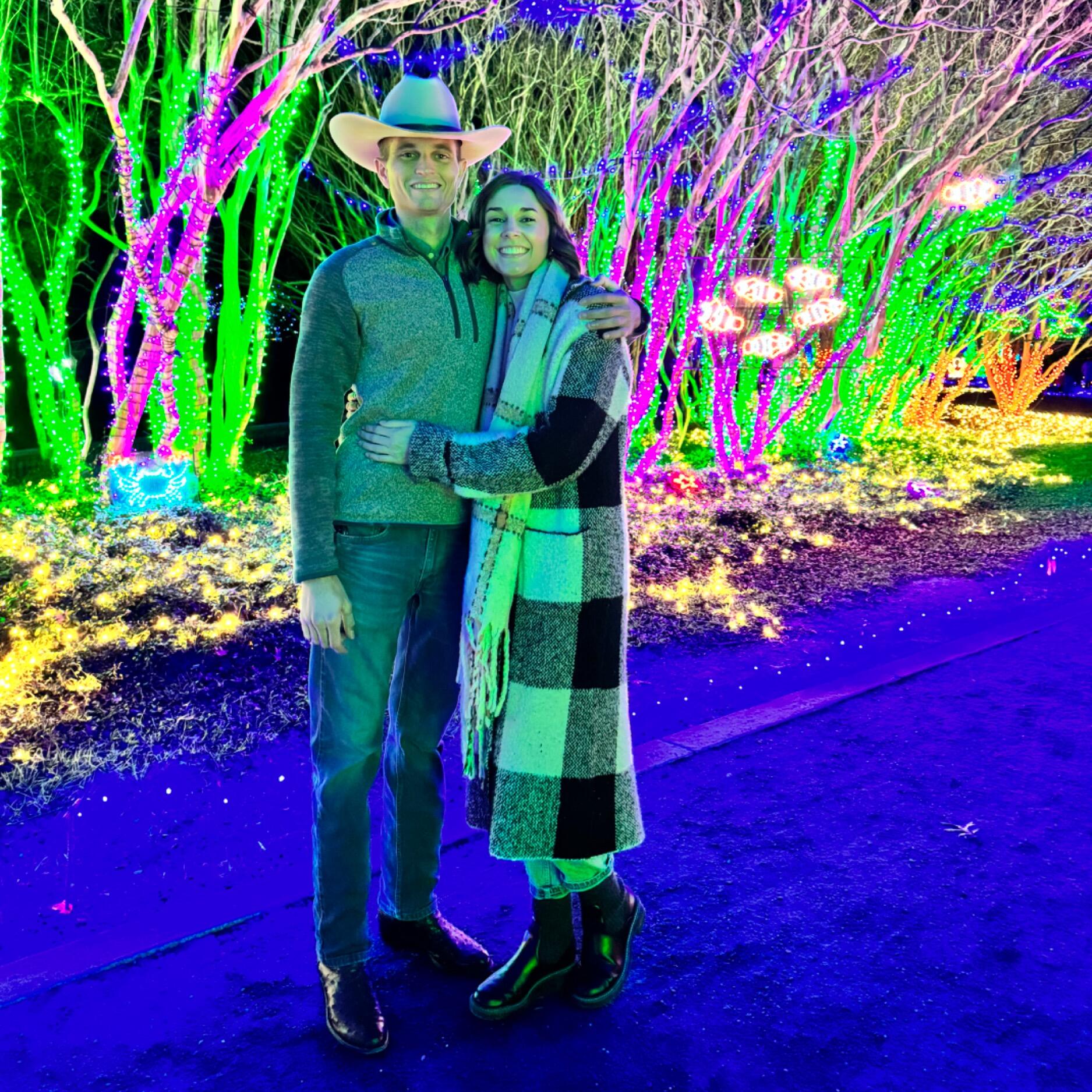 More Christmas lights at the Botanical Gardens.