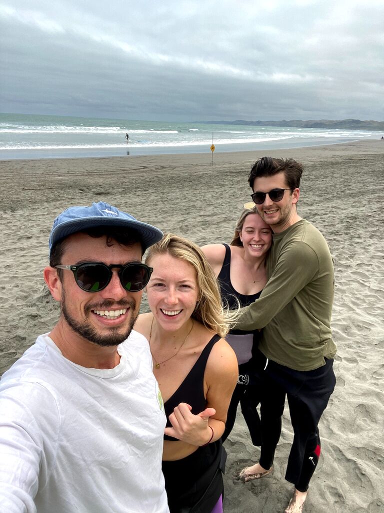 Welcome to New Zealand, Myles and Kara! They joined us in Raglan to welcome in 2020.