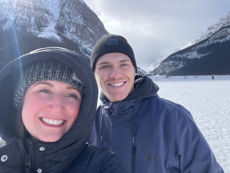 First time at Lake Louise together! We stayed in Canmore that weekend and little did we know we would be getting married there a few years later