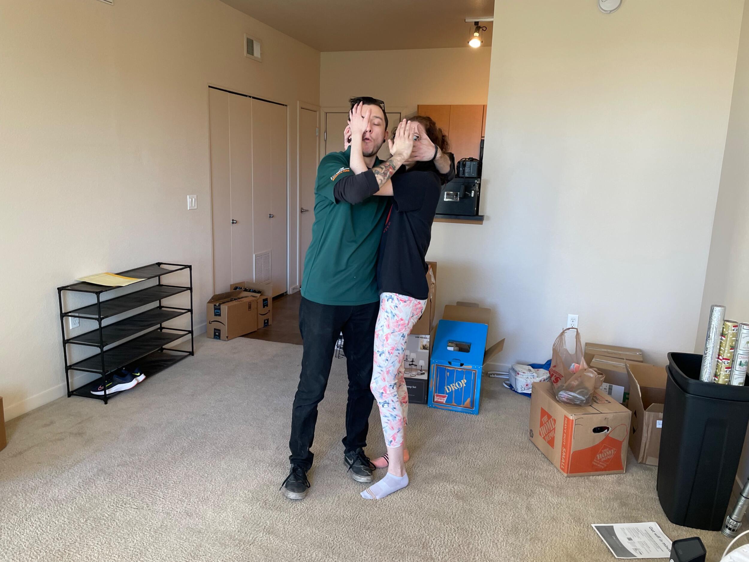 Our first apartment together! This was so excited and a great apartment. 