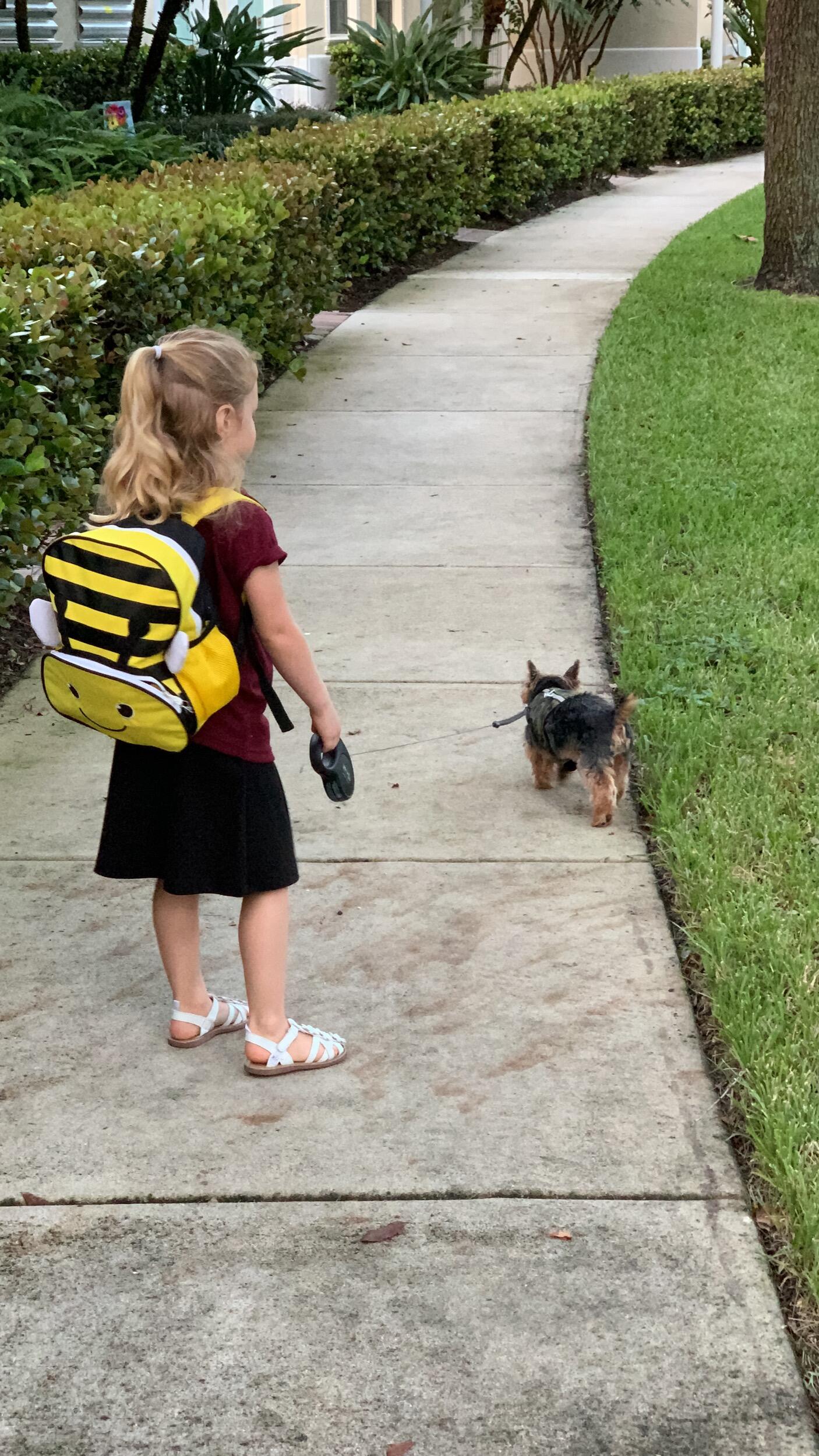 Zoey started pre-school 😳