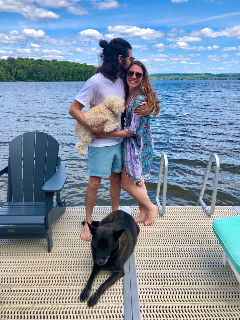 Our first summer at Sand lake with the dogs!  