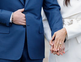 Prince Harry and Meghan Markle engagement ring photo