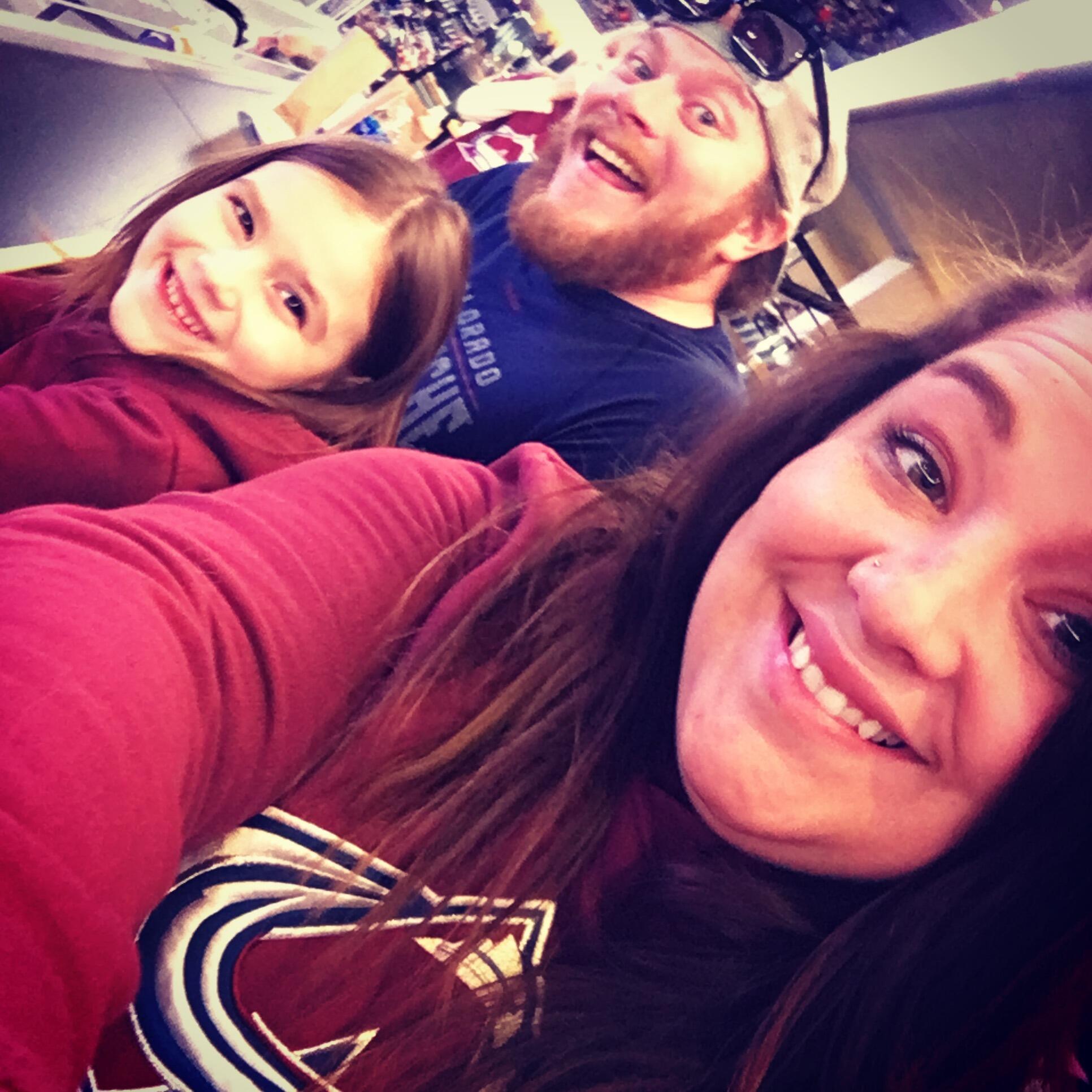 Our first Avs game as a family!