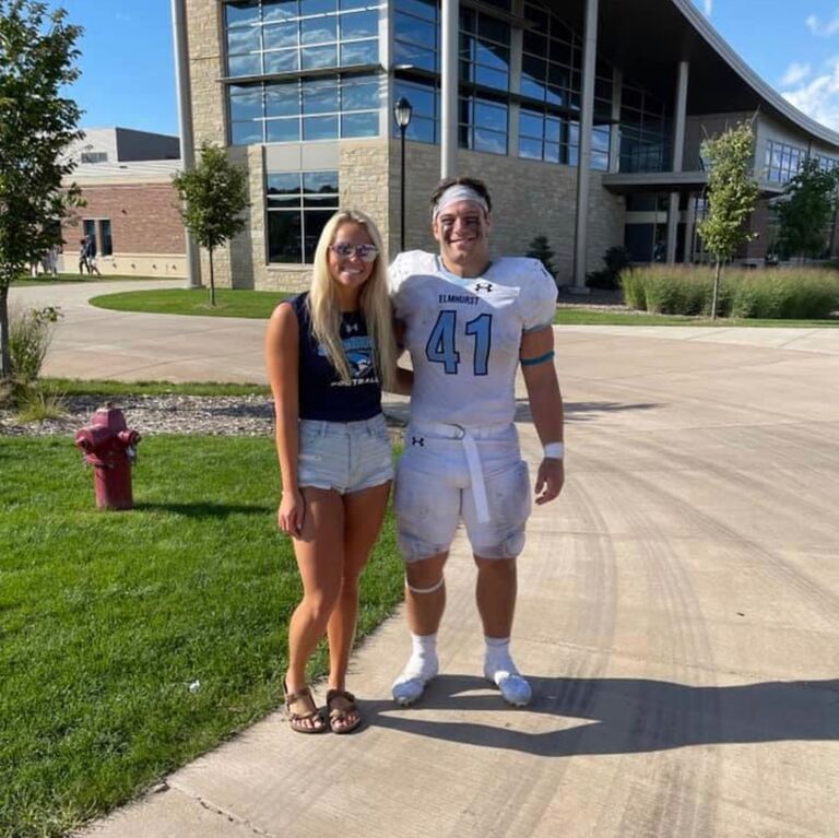 Robert starts his MBA at Elmhurst University and gets to play more football! He is a captain and still a linebacker. 