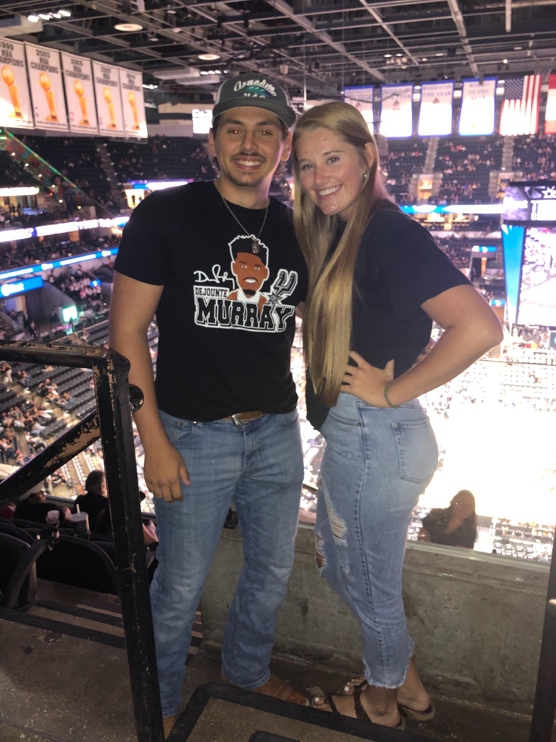 Sophomore Year - Ken's first Spurs game