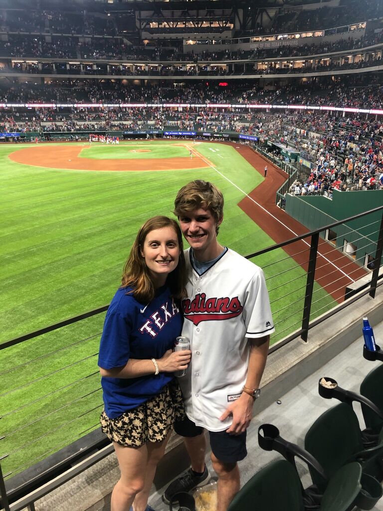 Kaylee and Bill continue Bill's goal of visiting all the MLB ballparks. Sixteen more to go. Go Rangers!