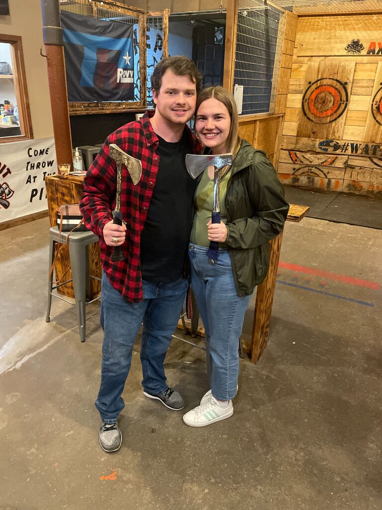 Zac and Alyson's first picture together at Stilly Axe Pit. He asked her to be his girlfriend two weeks later. 