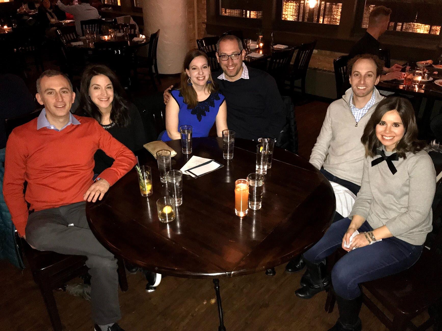 Our first New Year's together with friends overlooking the Chicago River!