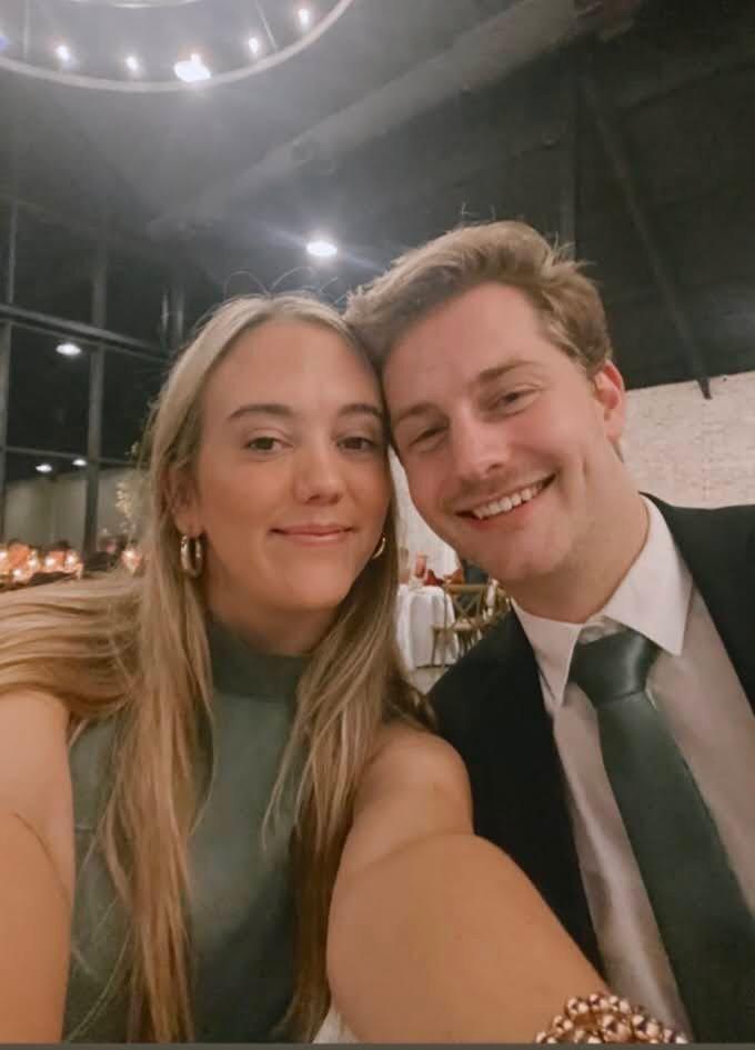 They visited Aaron's family in Texas for his cousin's wedding.