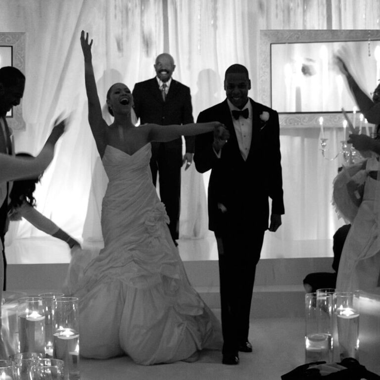 Beyonce and Jay-Z's wedding photo