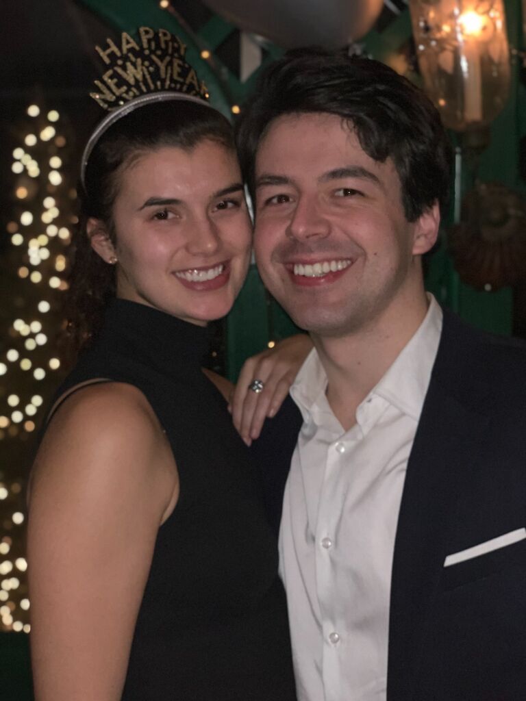 Exactly one year later, we were engaged
