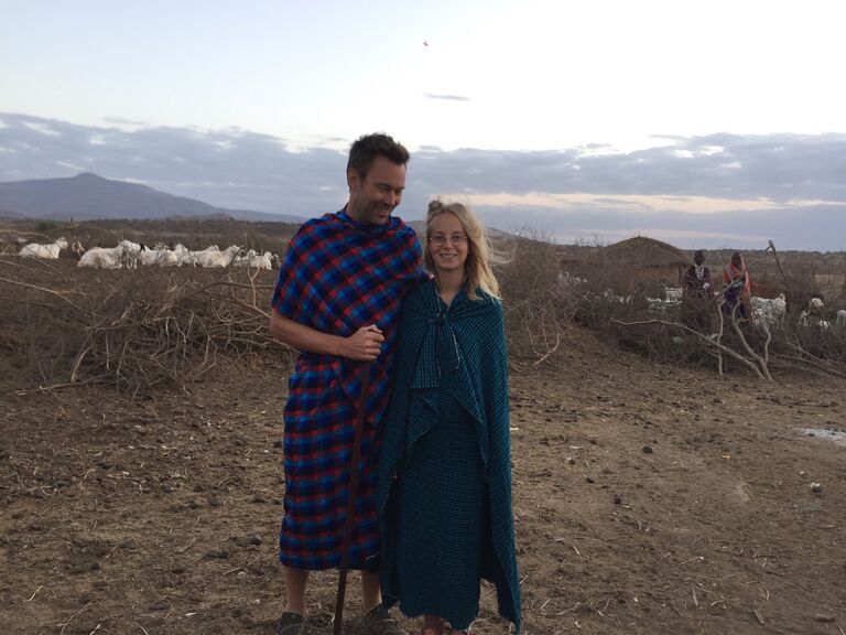 Our first "wedding", staying with a Maasai tribe in Ngorogoro, Tanzania