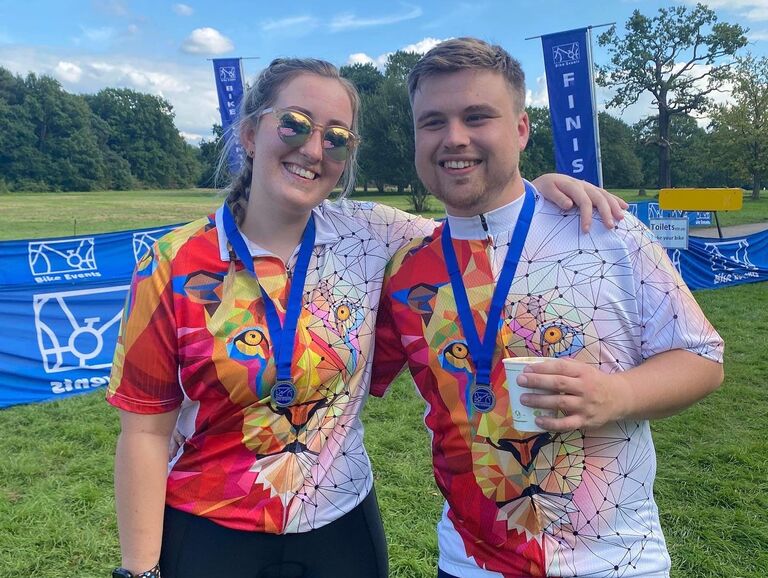 Harry finally plucked up the courage to do the charity cycle.
