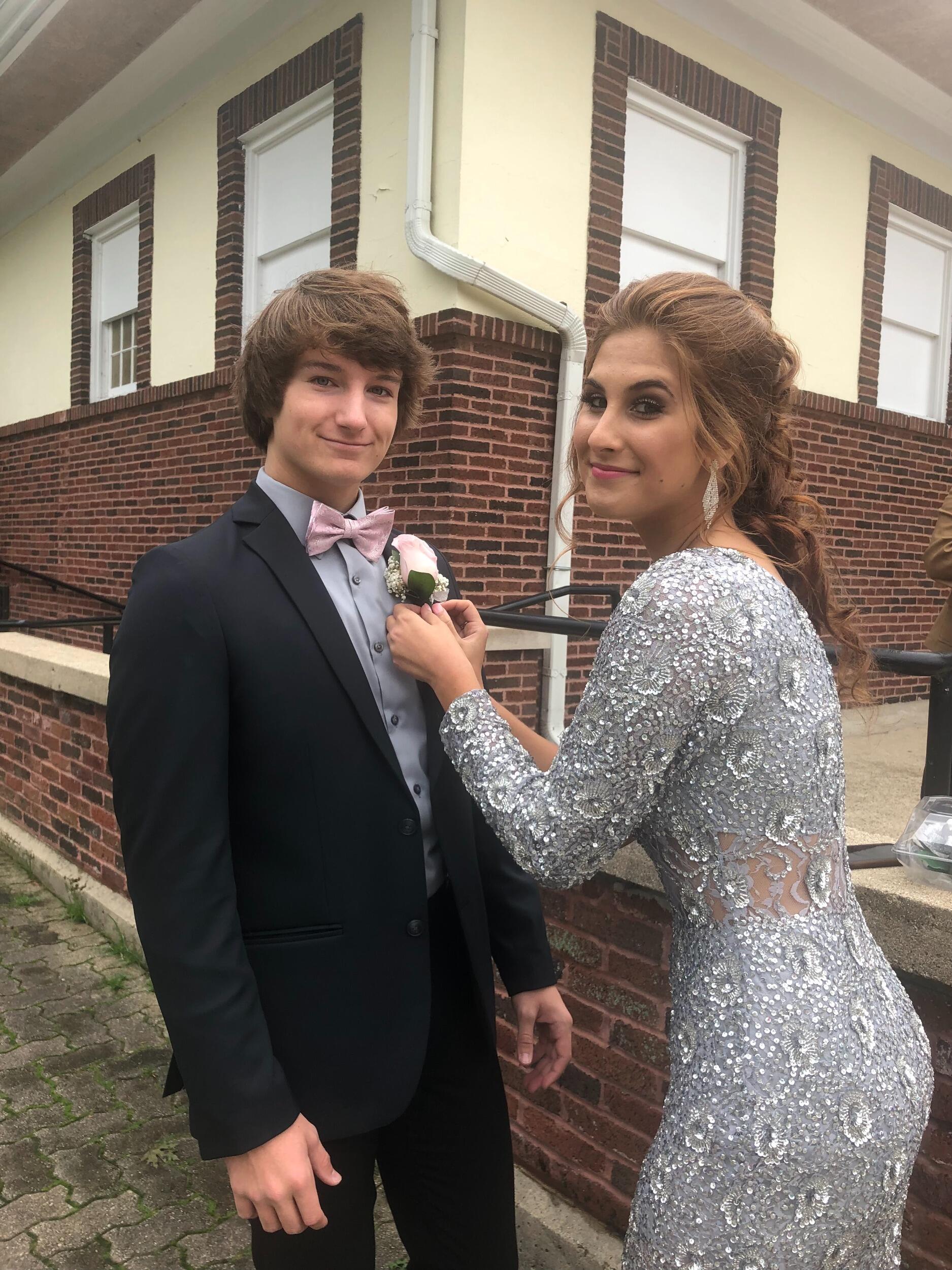 Collin and Chloe went to their first homecoming dance together.