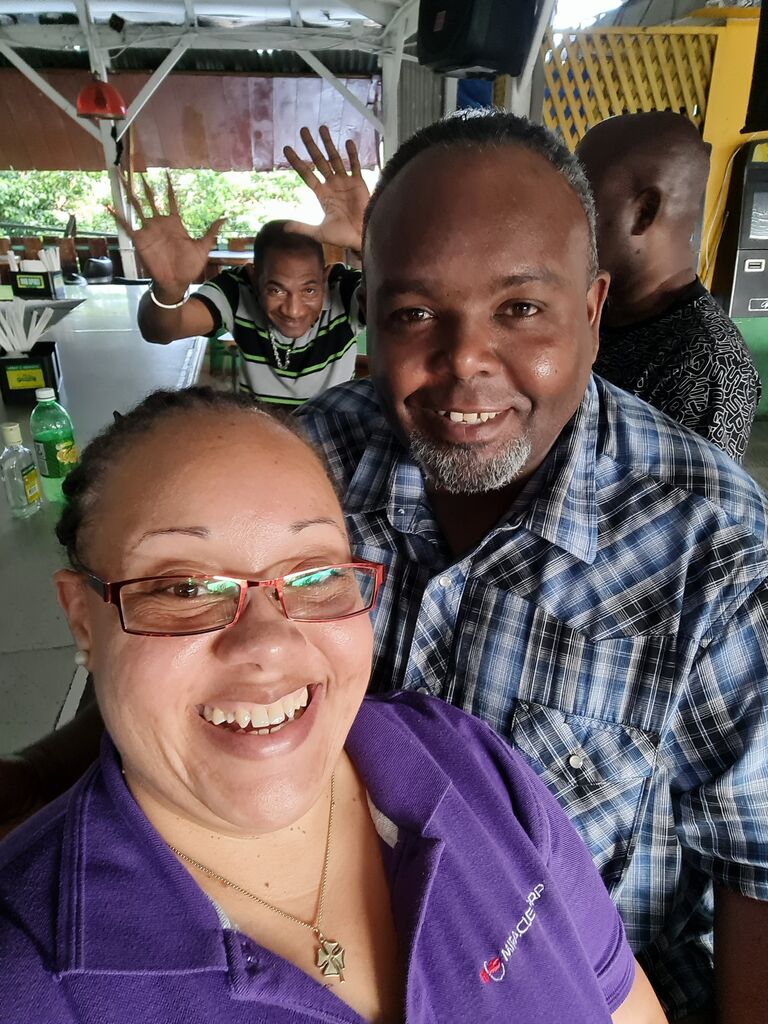 First time seeing each other after 3 years. 