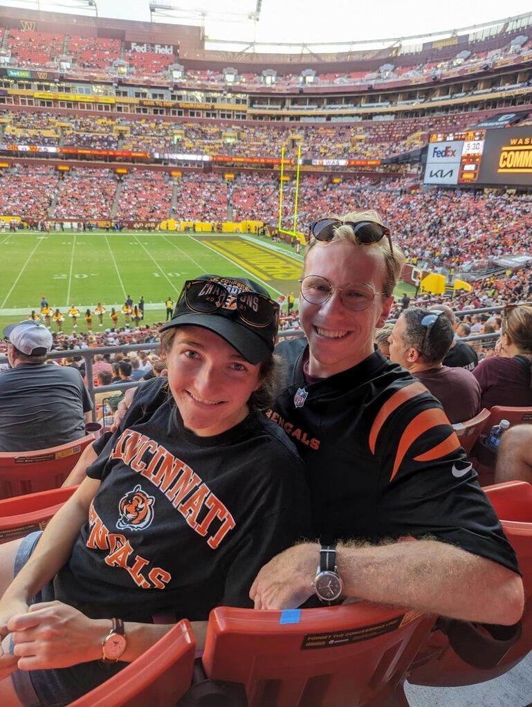 Our first Bengals game.
