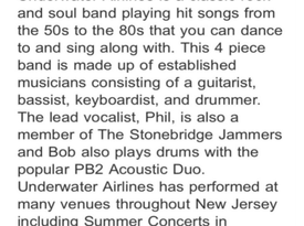 Underwater Airlines - Classic Rock Band - Freehold, NJ - Hero Gallery 2