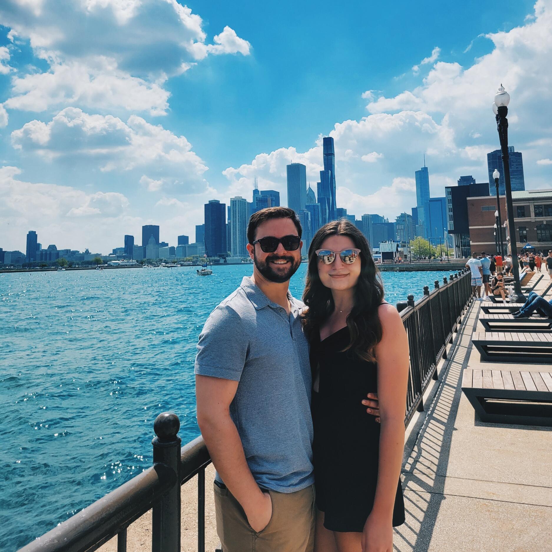 But then COVID came. It forced the two apart yet again. They both graduated virtually and far apart, scared of what the future might hold. But together they came to a radical decision: they would move together into a small, 375-square-foot studio apartment in Wrigleyville. Being together in such a small place was a test in itself, especially once they had to substitute the bed for a dinner table. However, they worked well together and barely ever drove each other crazy. 