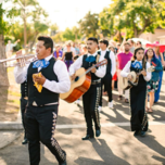 Mariachi band performing at wedding