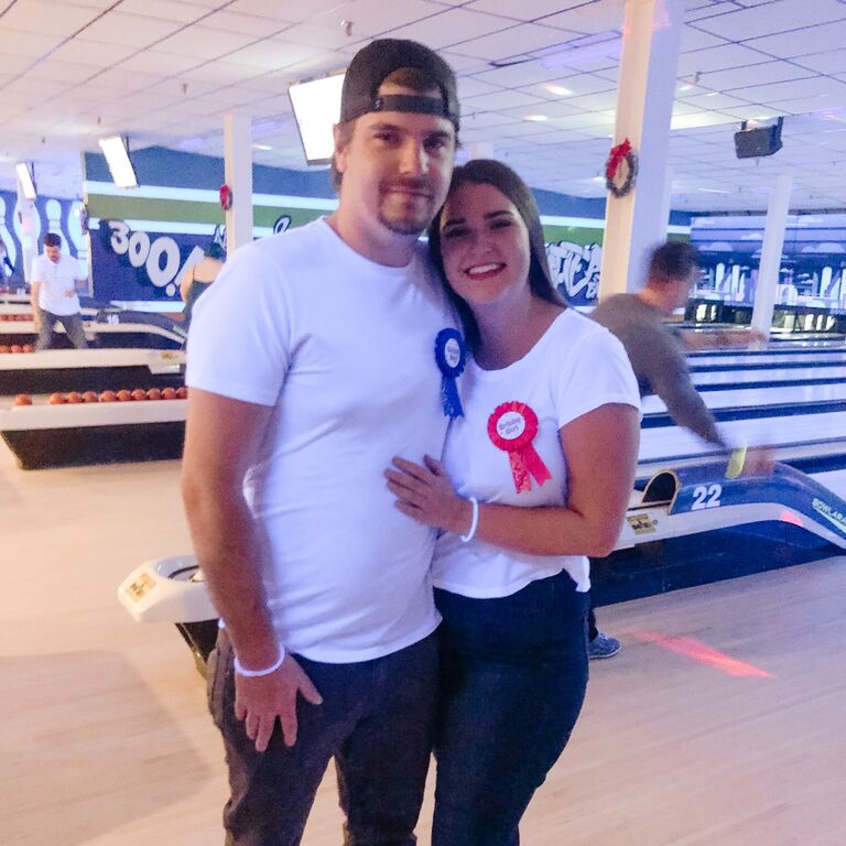 Our joint birthday party at Bowlarama