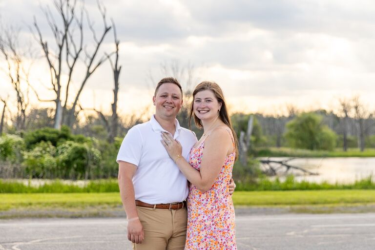 Engagement photos on Belle Isle