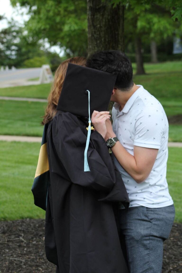 Cherish graduating with her master's from Anderson University