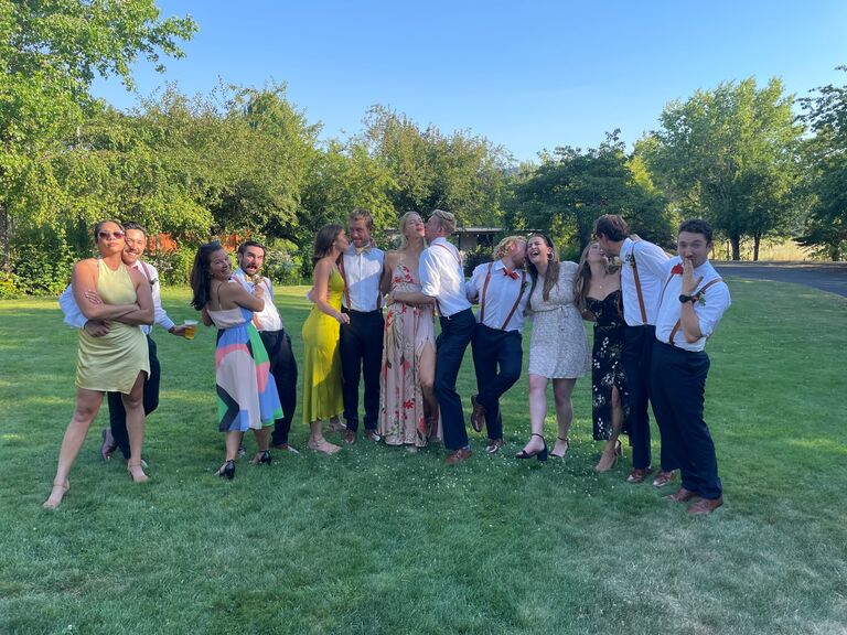 Had a super sweet photo of (almost) all of the gang at Wesley and Danielle's Wedding in Oregon. 