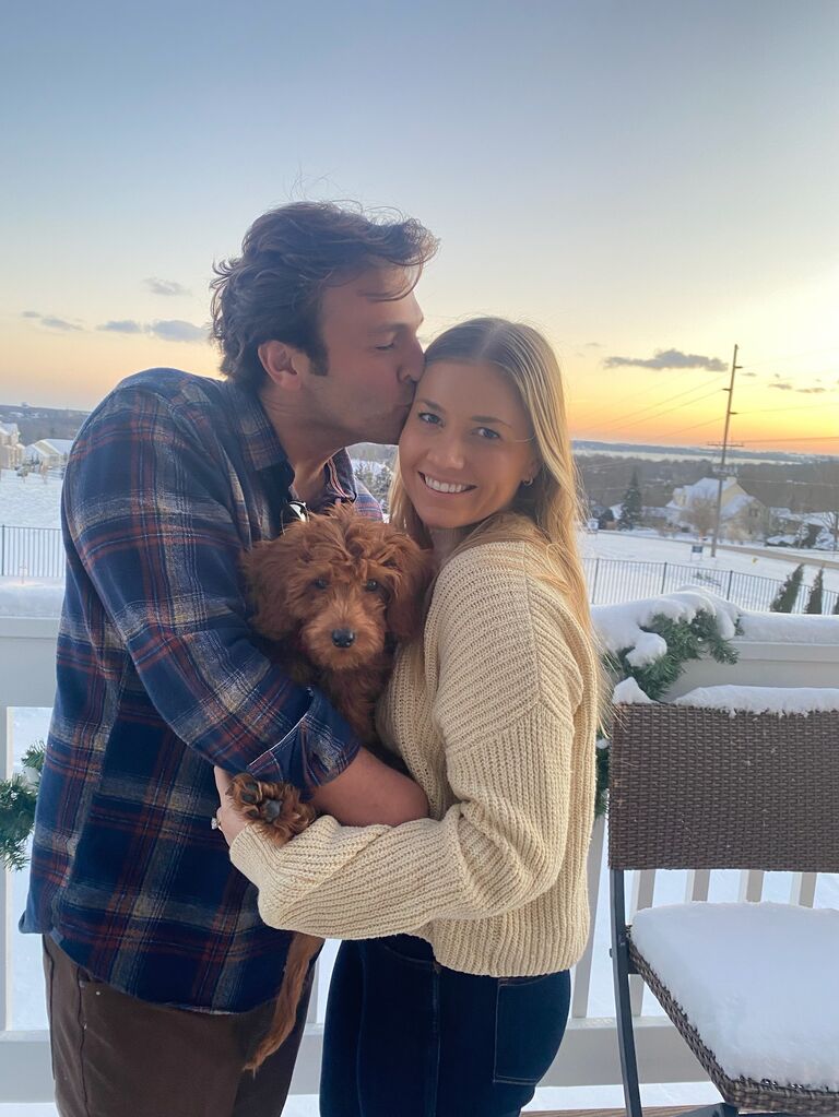Gunner's First Snow - Lake Geneva, Wisconsin