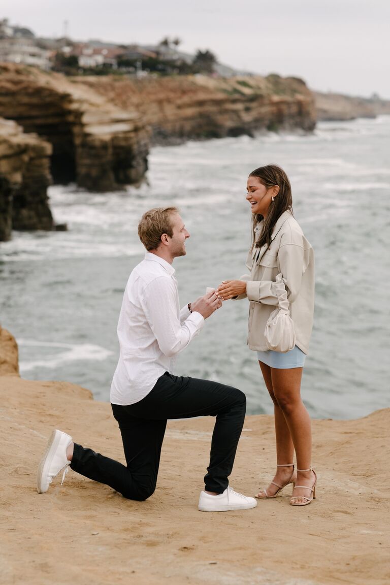 The big moment - we got engaged!