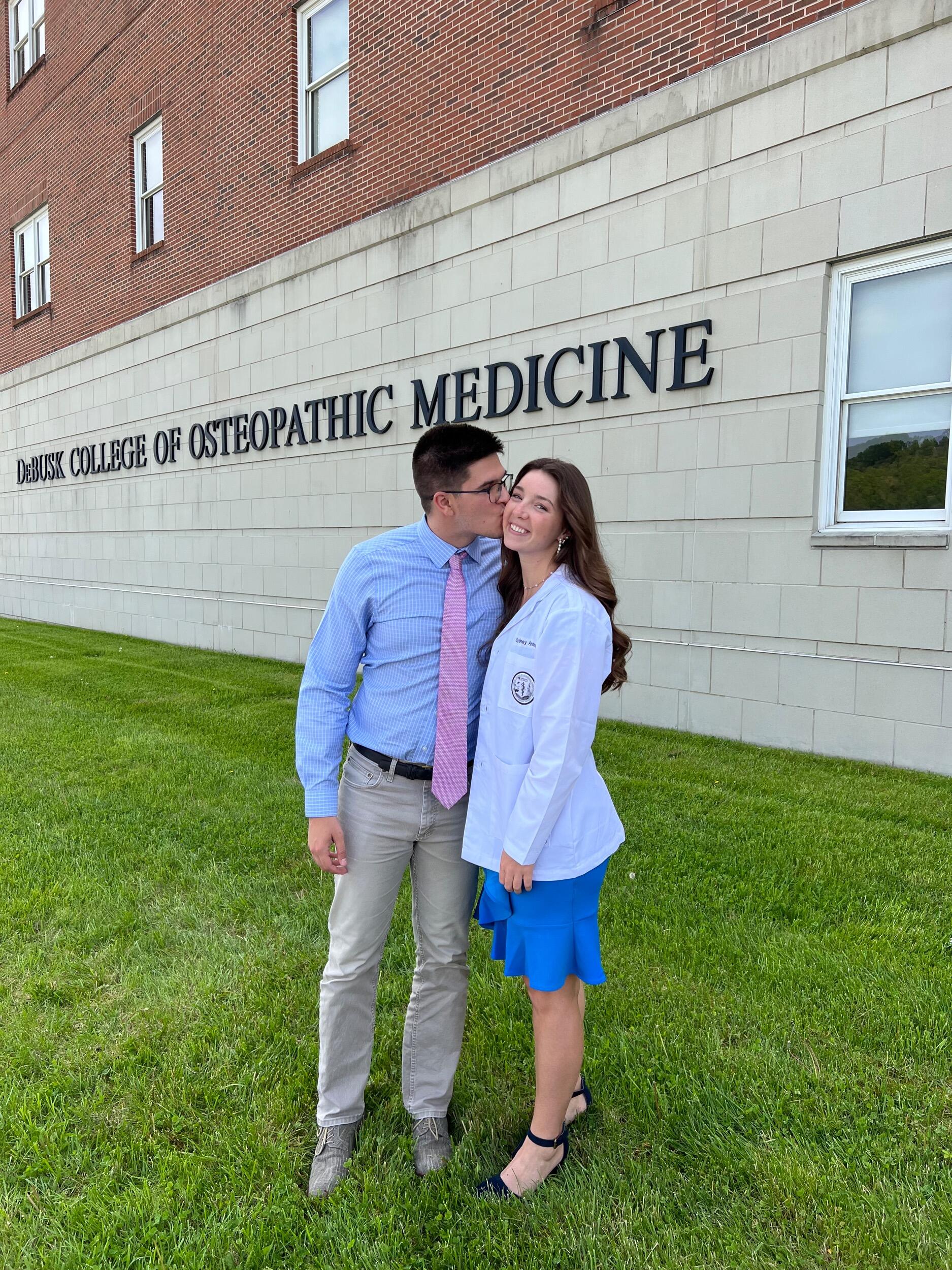 Sydney's White Coat Ceremony, something she never could have accomplished without Ben helping her every step of the way.