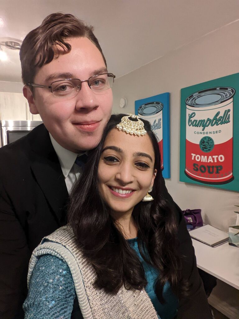 Nivedita took a break from thesis writing to be Kevin's plus-one at a wedding in El Paso, TX.