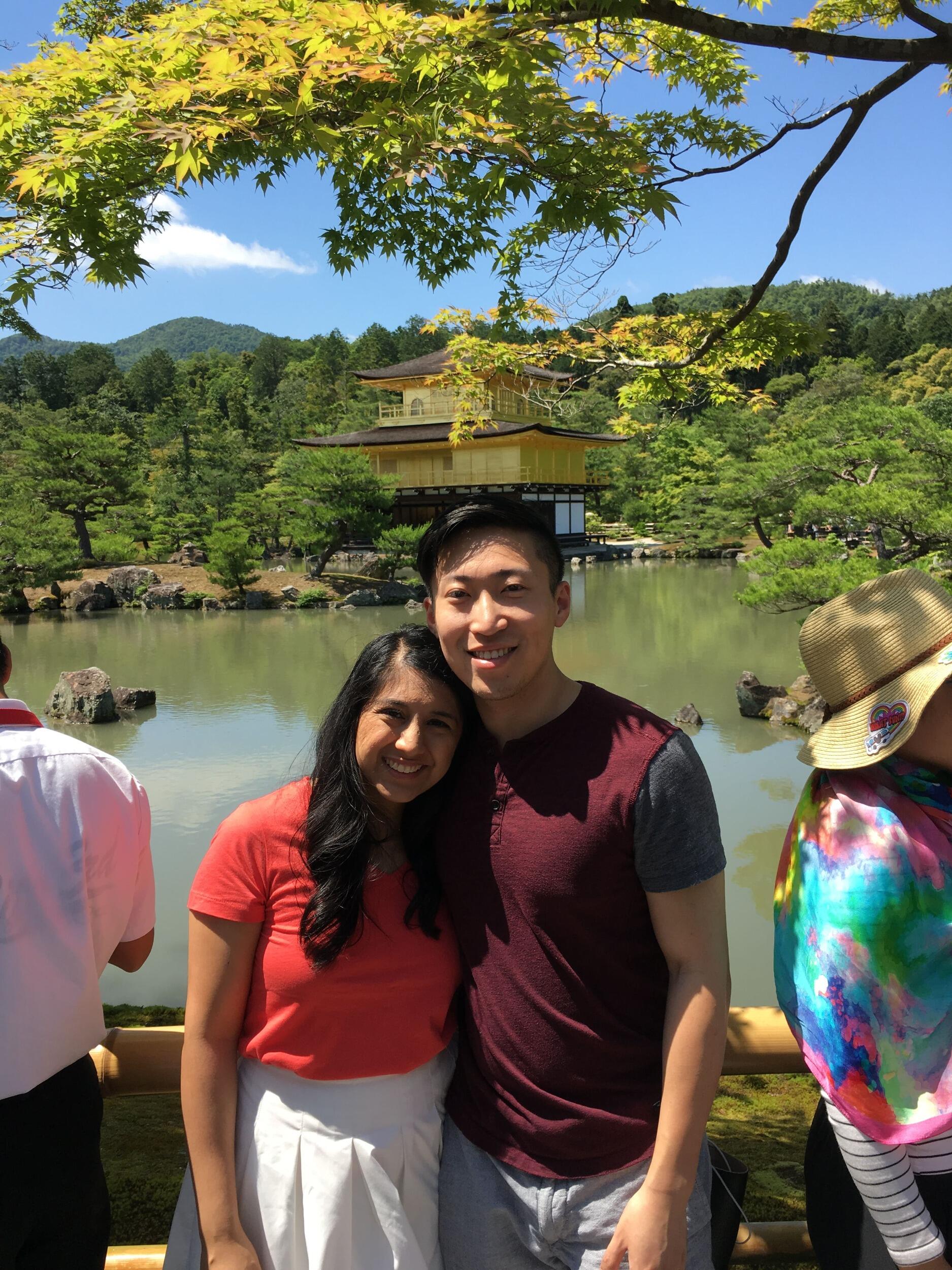 They both love traveling and exploring different cultures. Their first international trip was to Japan.  Frank enjoyed the delicious cuisines and new sites, while Pardes was happy to revisit her old stomping grounds.