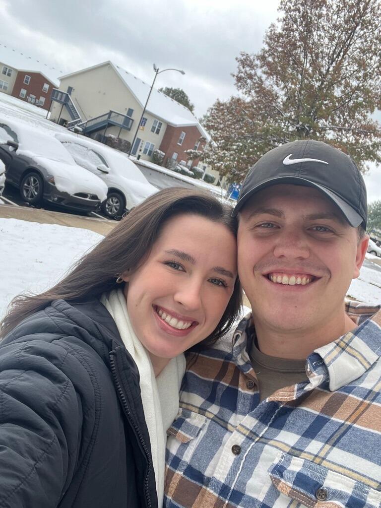 First snow in Evansville!