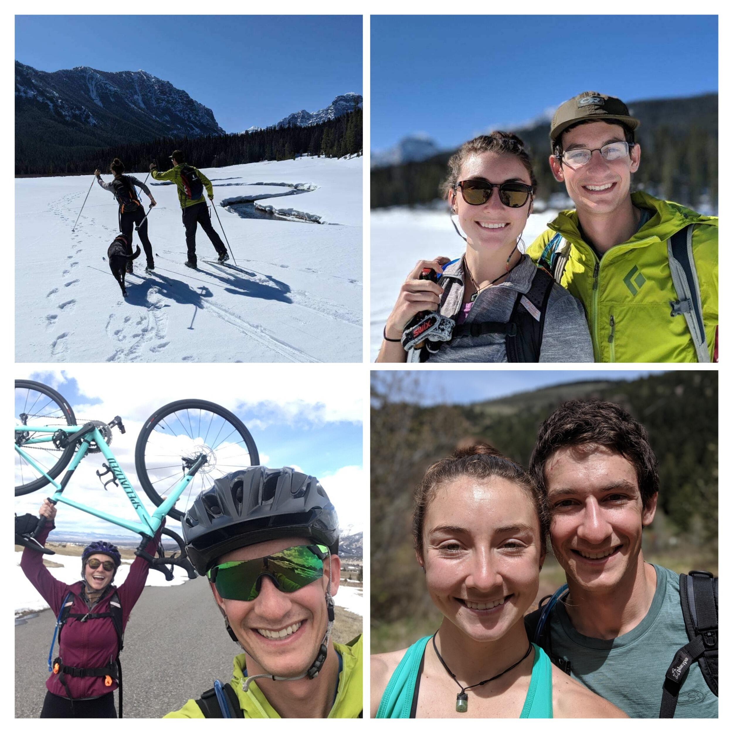 Then Hannah went back to Bozeman to visit Sam! (seeing a pattern now?) Road biking, hiking, running around Bozeman, MT.