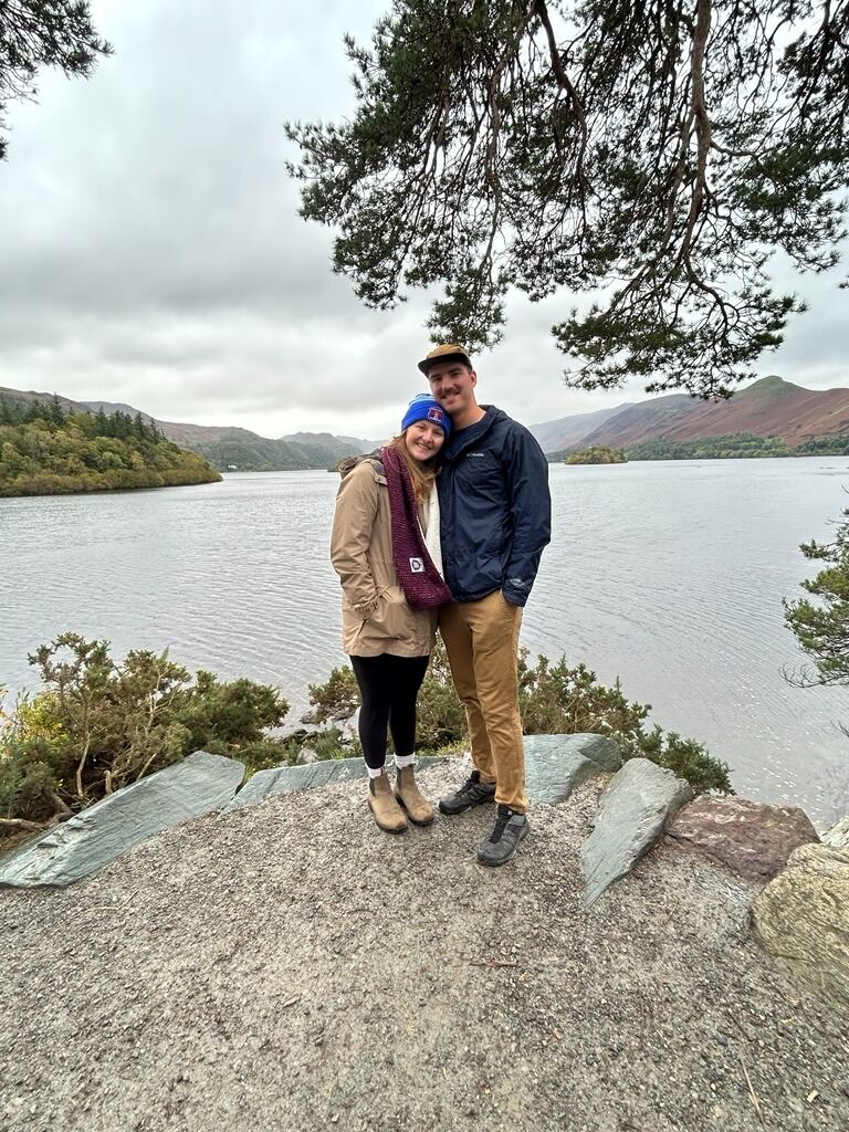Zach's first trip to England. This photo was taken at Friar's Crag in Keswick-- a very sentimental place for Susie's family. 