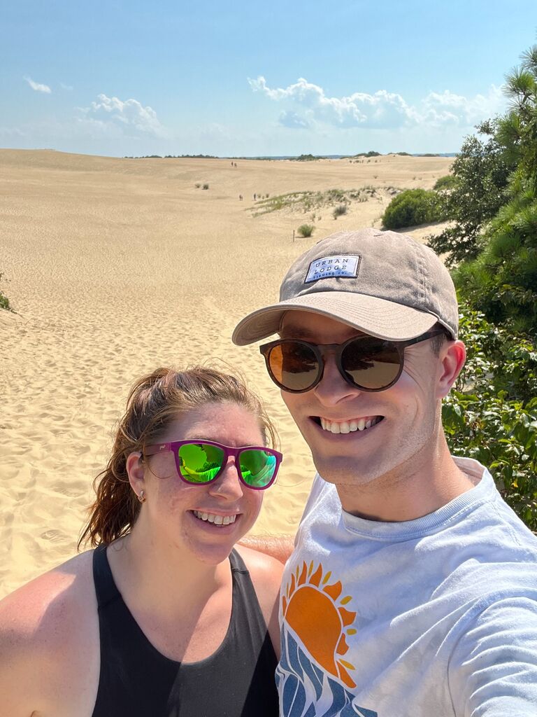 Outer Banks, NC vacation! Featuring wild horses, sand dunes, and seafood.
