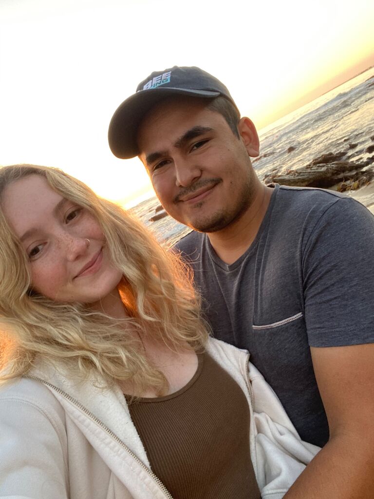 We went to Crystal Cove State Beach together and fell in love with how beautiful it was 