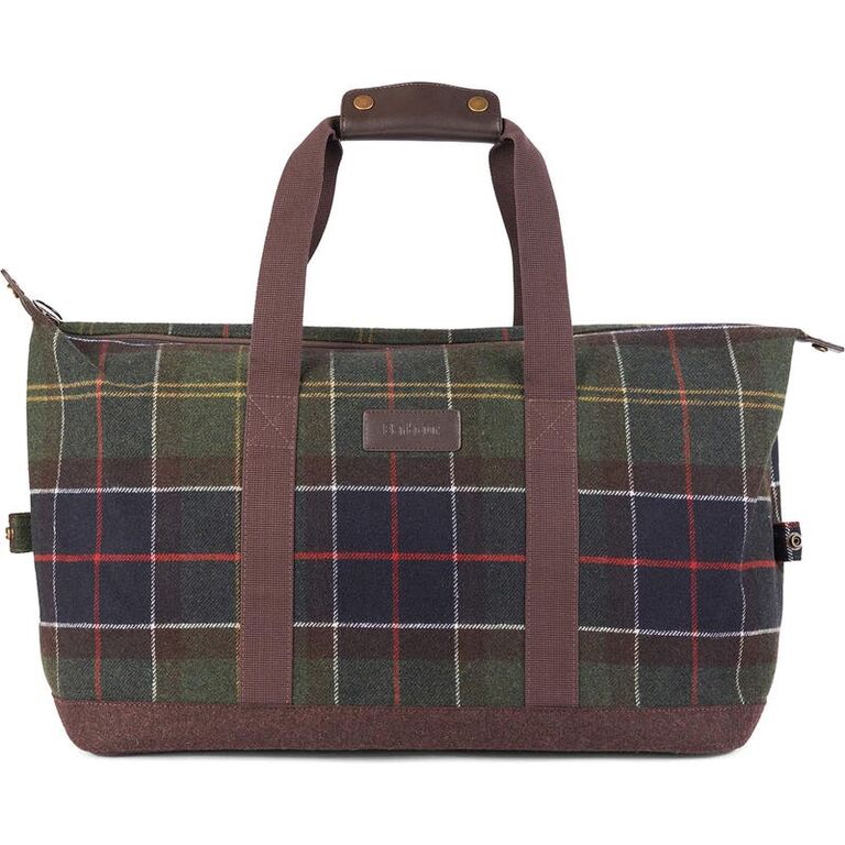 Tartan weekend bag wool anniversary gift