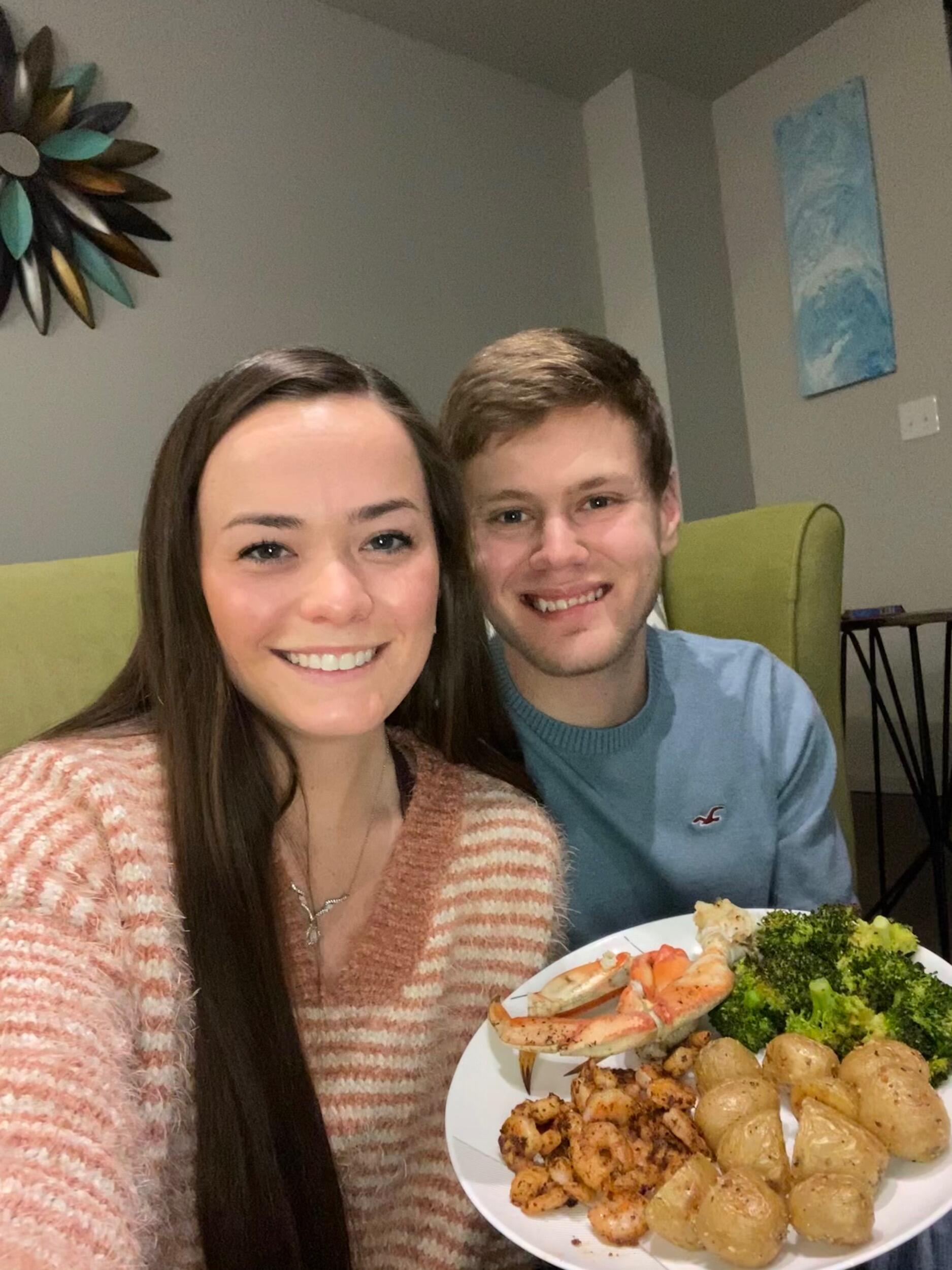 The start of our Valentine's Day seafood tradition