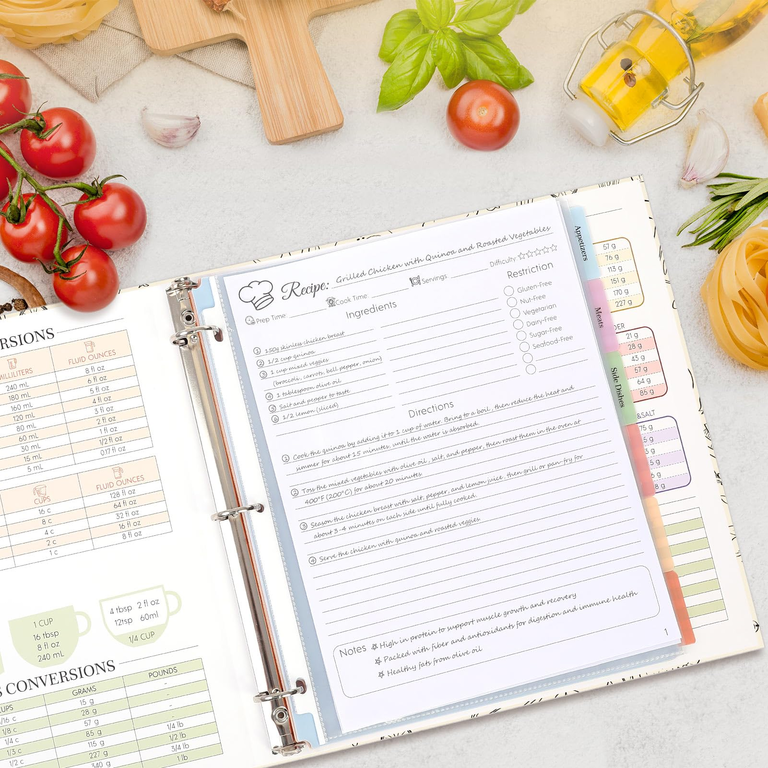 Family recipe binder