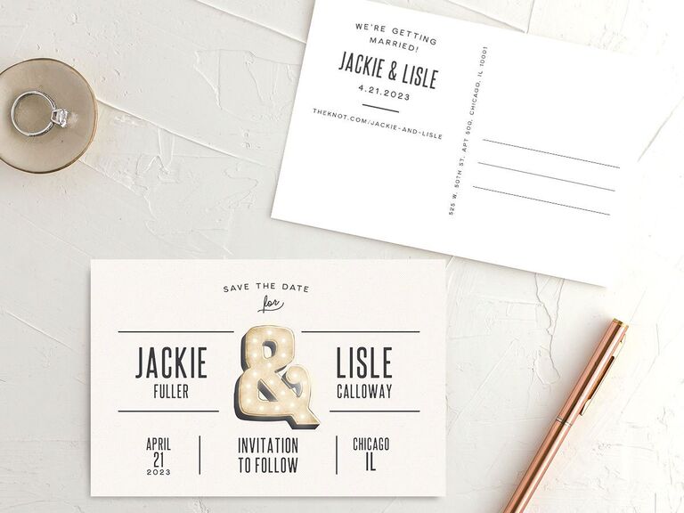 city destination wedding save the date