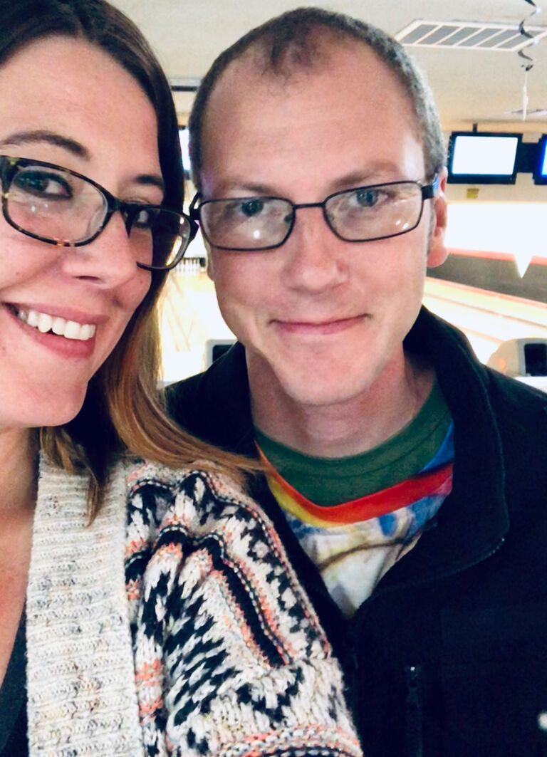 One of the first times we ever went bowling together 