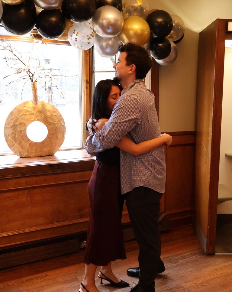 In March, Luke got down on one knee and proposed to Jen! He planned a 30th birthday party that actually turned out to be a surprise engagement! 
