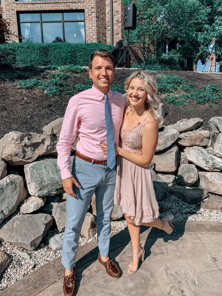 Our first wedding together!