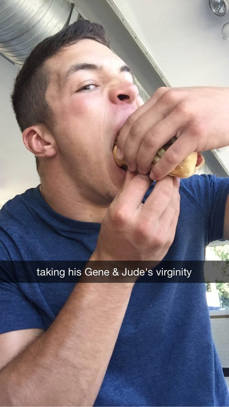 Even though I was post-op, I was insistent that Anthony have his first Gene & Jude's Hot Dog.