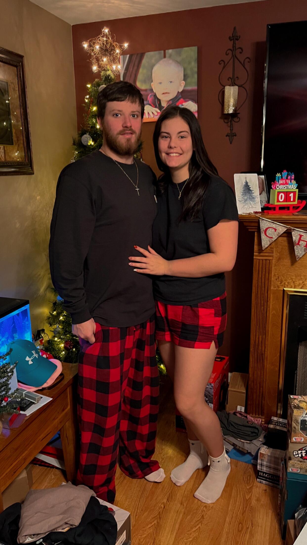Our first Christmas morning together. 