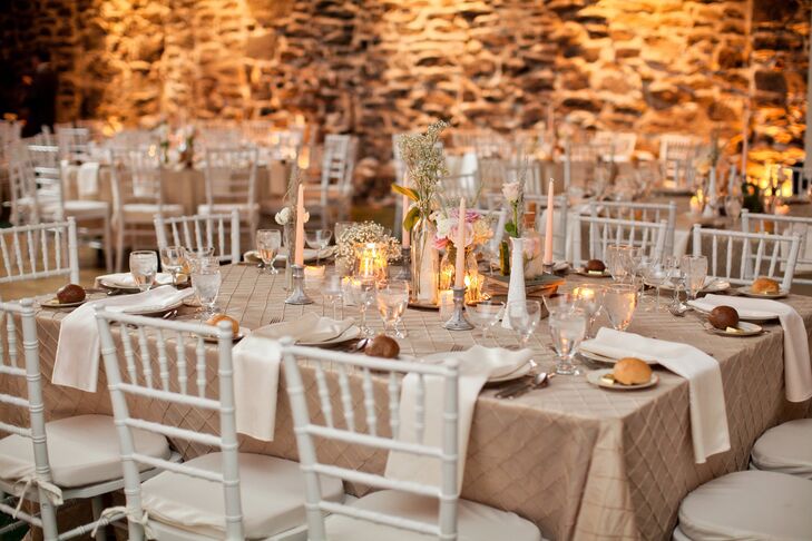 Neutral Wedding Reception Decor