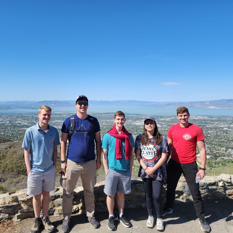 We went on a hike and became good friends afterwards.