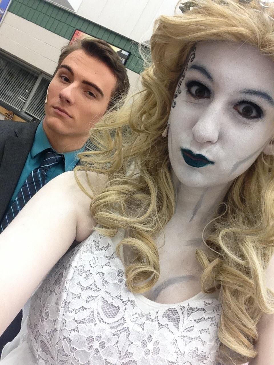 Another year, another show! Here's a photo of us from a production of "The Addams Family" in 2016.